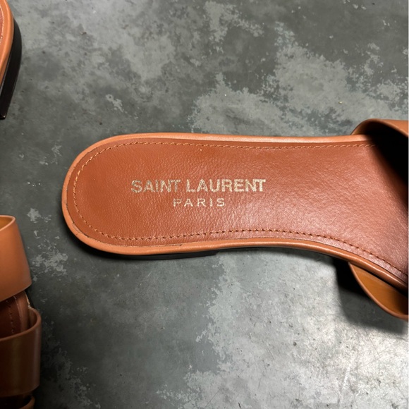 Saint Laurent Tribute Mules in Smooth Leather - Picture 7 of 11